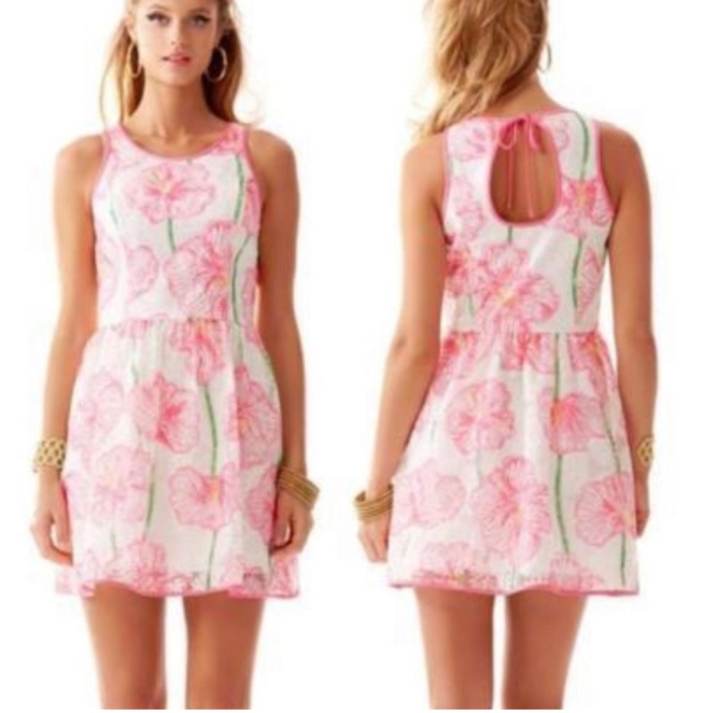 Lily Pulitzer Darcelle pink and green dress